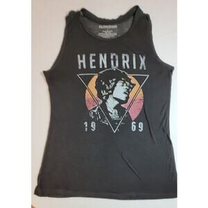 Karl Ferris Mens Jimi Hendrix 1969 L Sleeveless Tank Top Rock Retro Grunge Punk